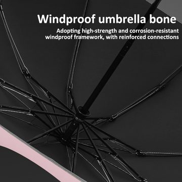 Truyuety Taschenregenschirm Regenschirm Sturmfest, Taschenschirm Automatisch AHerren und Damen