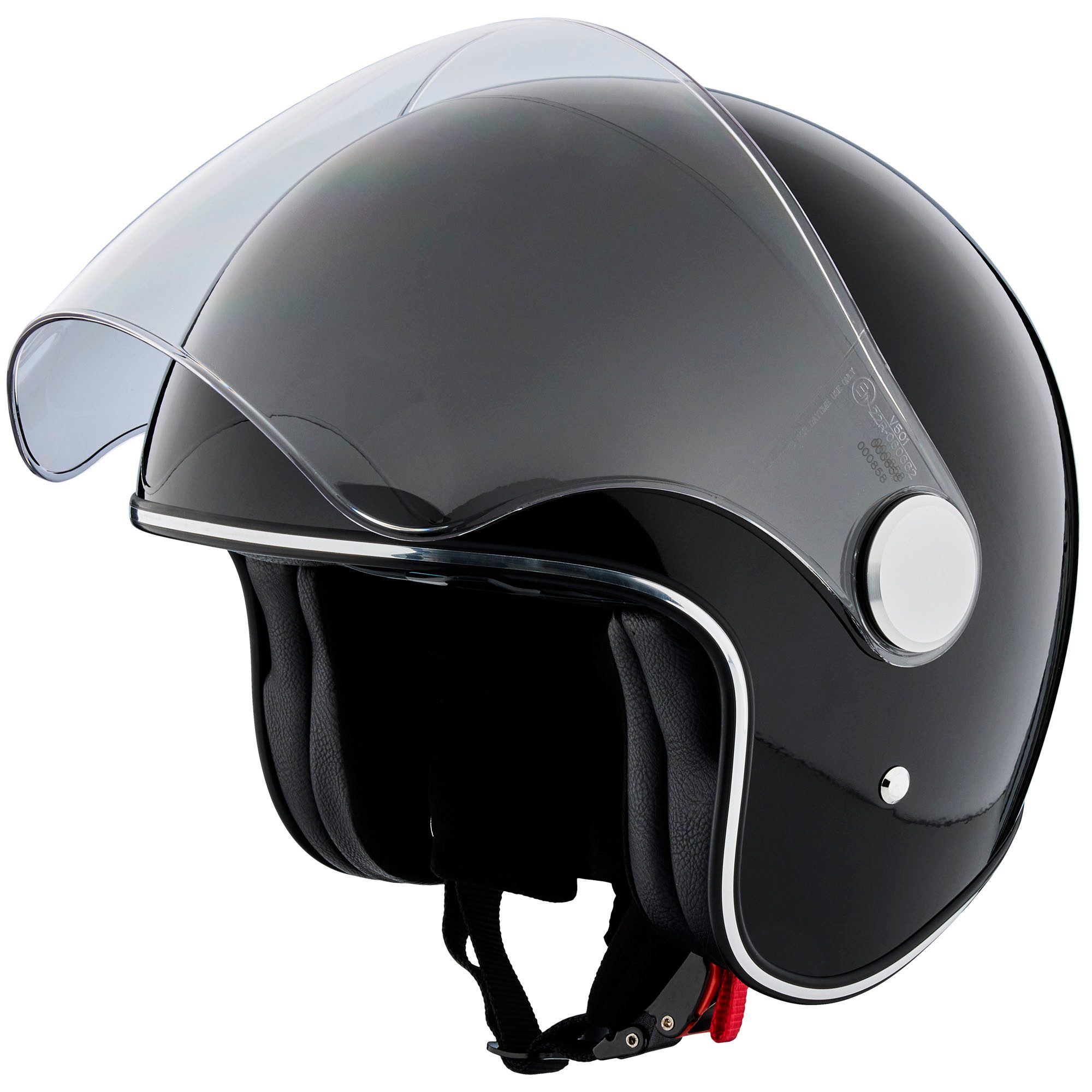 PEROZ Motorradhelm Viagi Jethelm, vorbereitet für Kommunikationssystem,herausnehmbares Innenfutter