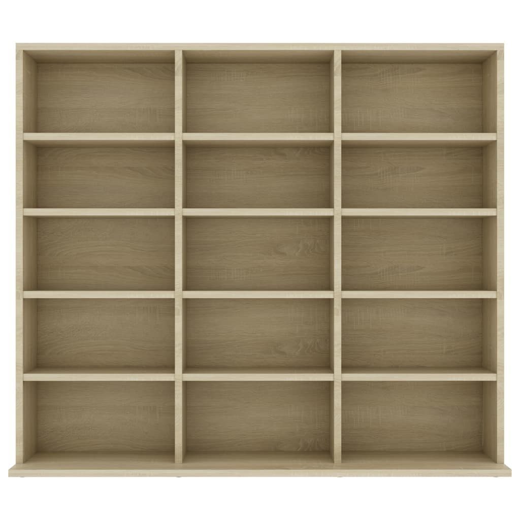 vidaXL Sonoma-Eiche 102x23x89,5 cm Holzwerkstoff, Sonoma 1-tlg. CD-Regal Eiche CD-Regal