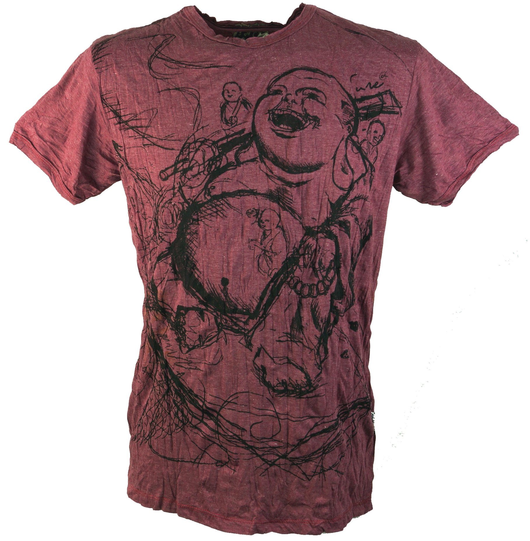 Guru-Shop T-Shirt Sure Herren T-Shirt Happy günstig online kaufen