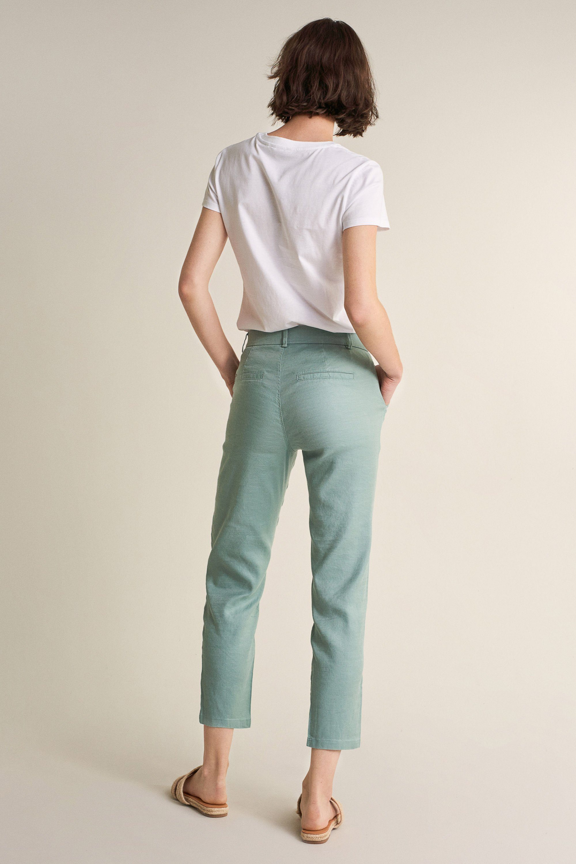 Salsa Stretch-Jeans SALSA COLETTE linen CAPRI mint 124751.8059 JEANS green