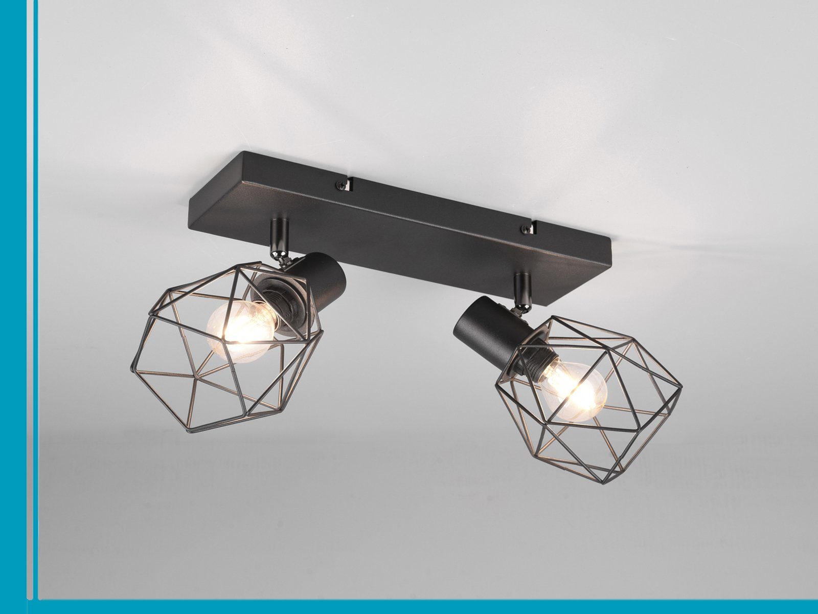 meineWunschleuchte Deckenspots, ohne Leuchtmittel, Decken-lampe Industrie-D günstig online kaufen