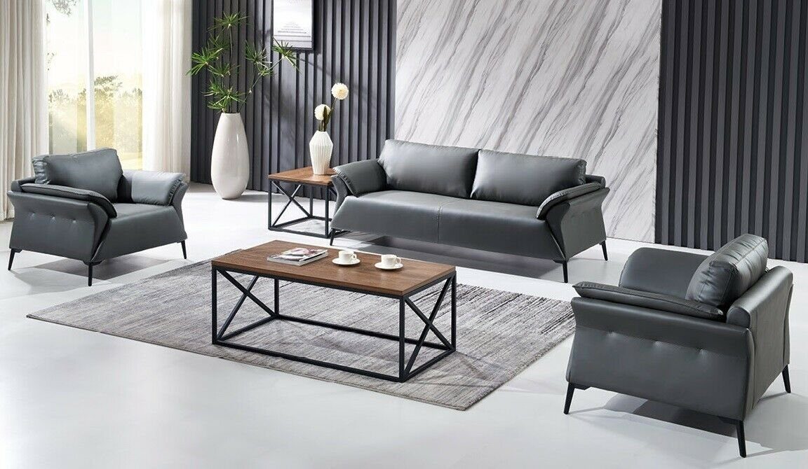 JVmoebel Sofa Moderne Büromöbel 3+1+1 Sitzer Polstergarnitur Luxus Design Neu, Made in Europe