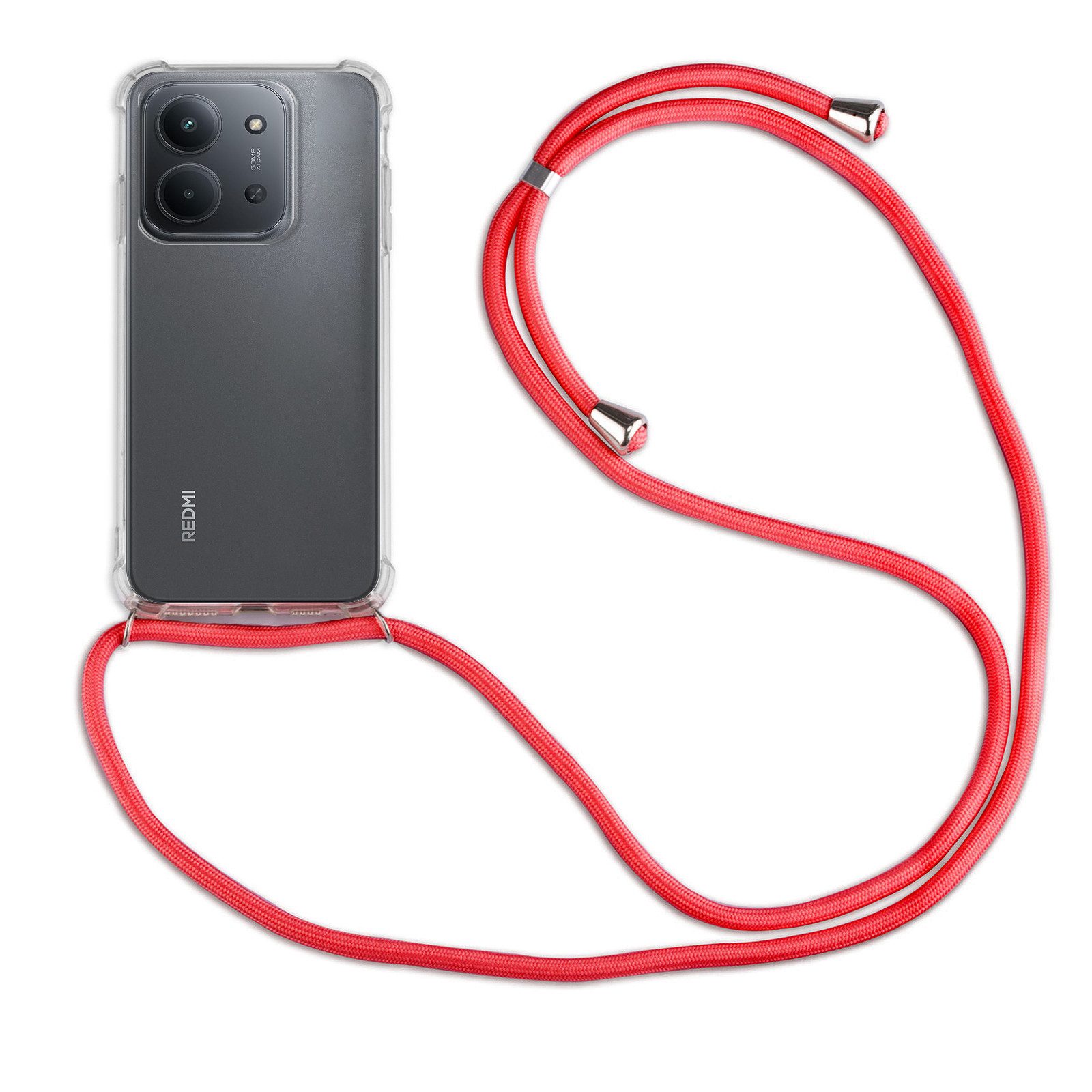 betterfon Handykette für Xiaomi Redmi 15C Handyhülle mit Band & Kordel Bumper, Hände frei - mit Silikonhülle & Schnur für flexiblen Alltag
