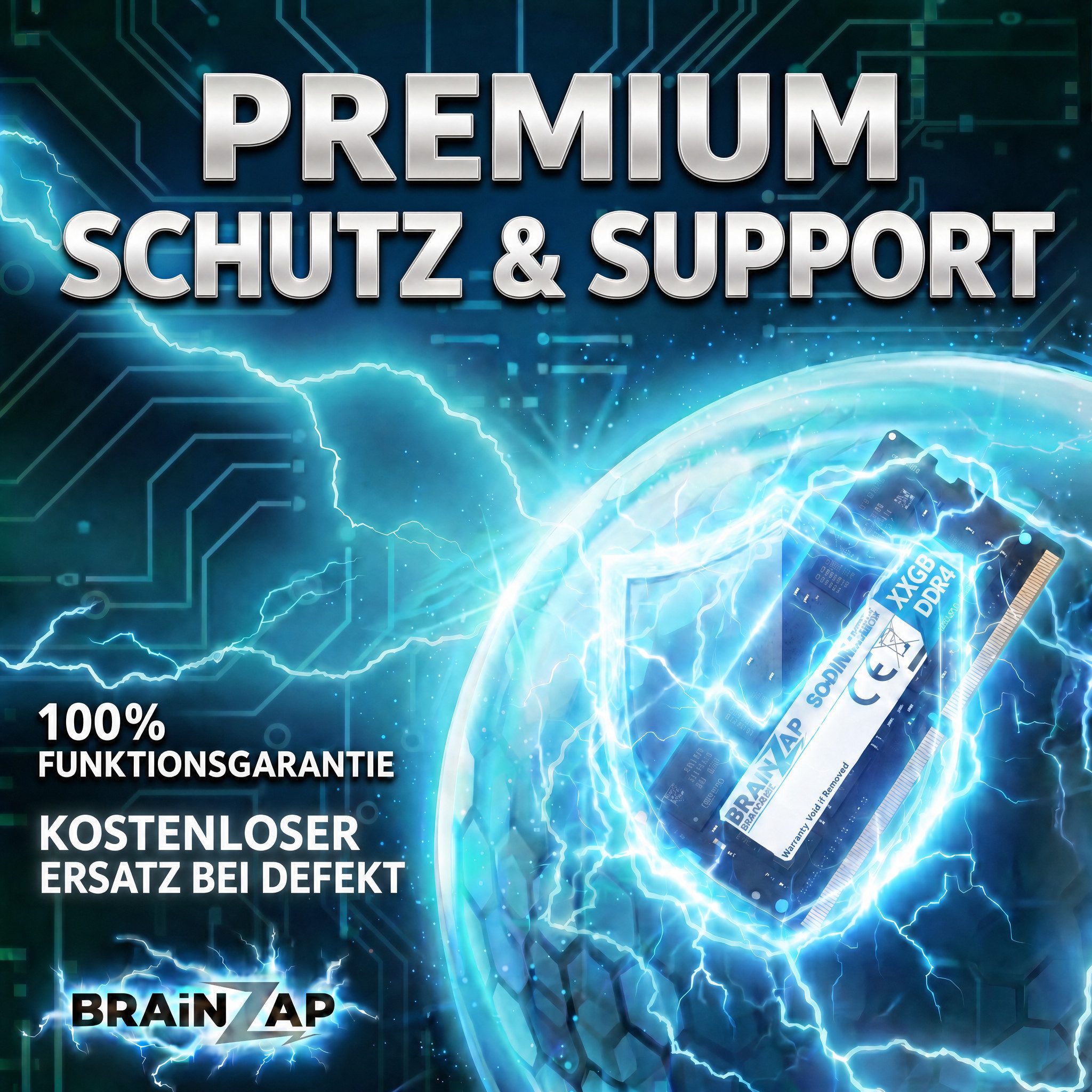 BRAINZAP 32GB (2x 16GB) RAM PC4-2666V SO-DIMM Laptop-Arbeitsspeicher (2666 MHz, CL19, 2Rx8, Non-ECC, Unbuffered, für Notebooks - Intel und) – Bild 4 von 5
