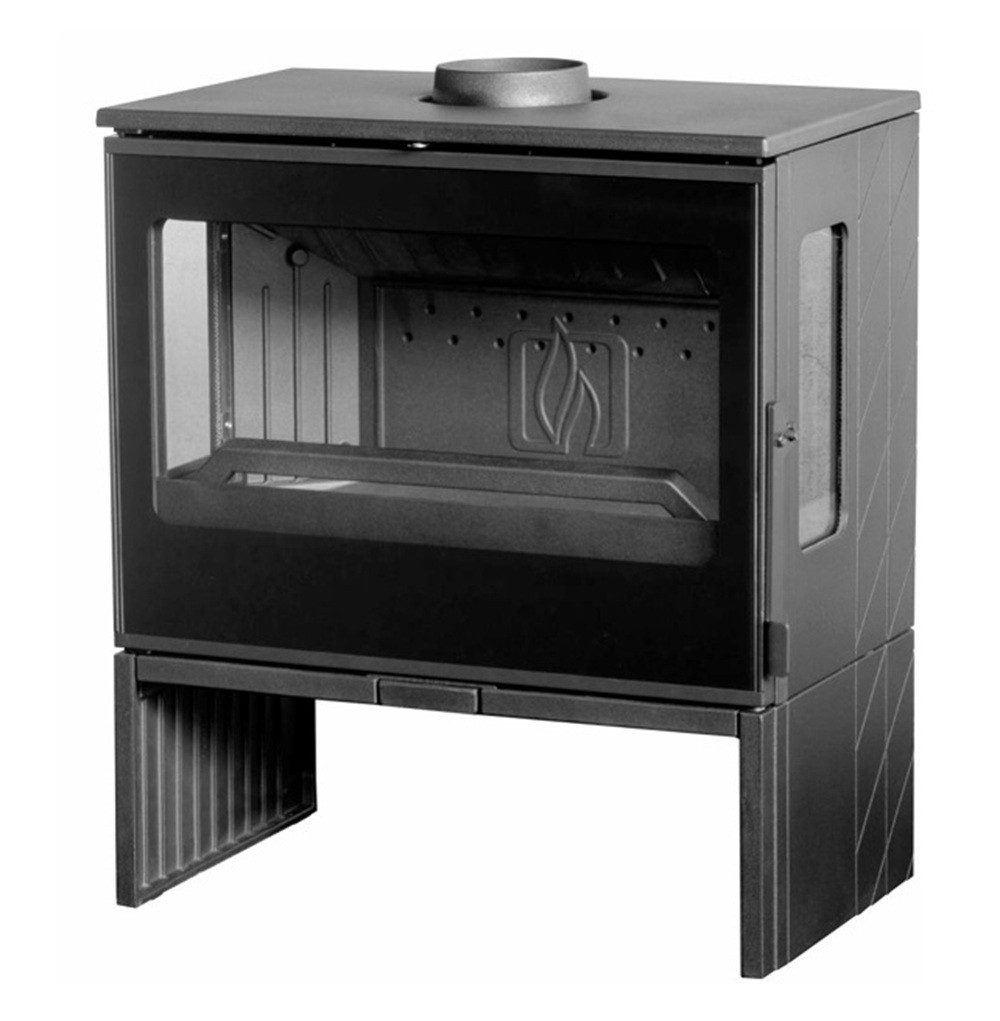 Plamen Kaminofen EEK A 3Scheiben-Gusskaminofen Plamen ECO 50, ext. Zuluft, 12 kW