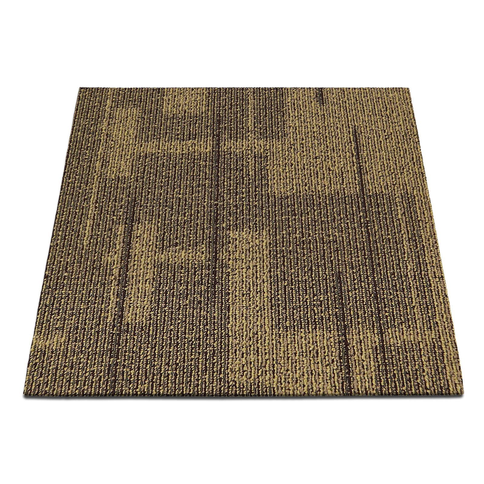 casa pura Teppichfliese Andorra, 50 x 50 cm, Bodenschutzfliese erhältlich in 5 Farben, Fliese, Quadratisch, Höhe: 6 mm, Selbstliegend