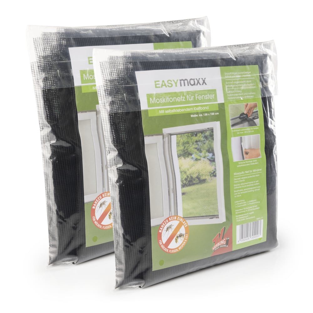 EASYmaxx Insektenschutz-Fensterrahmen Moskitonetz mit Klettverschluss, (2-S günstig online kaufen
