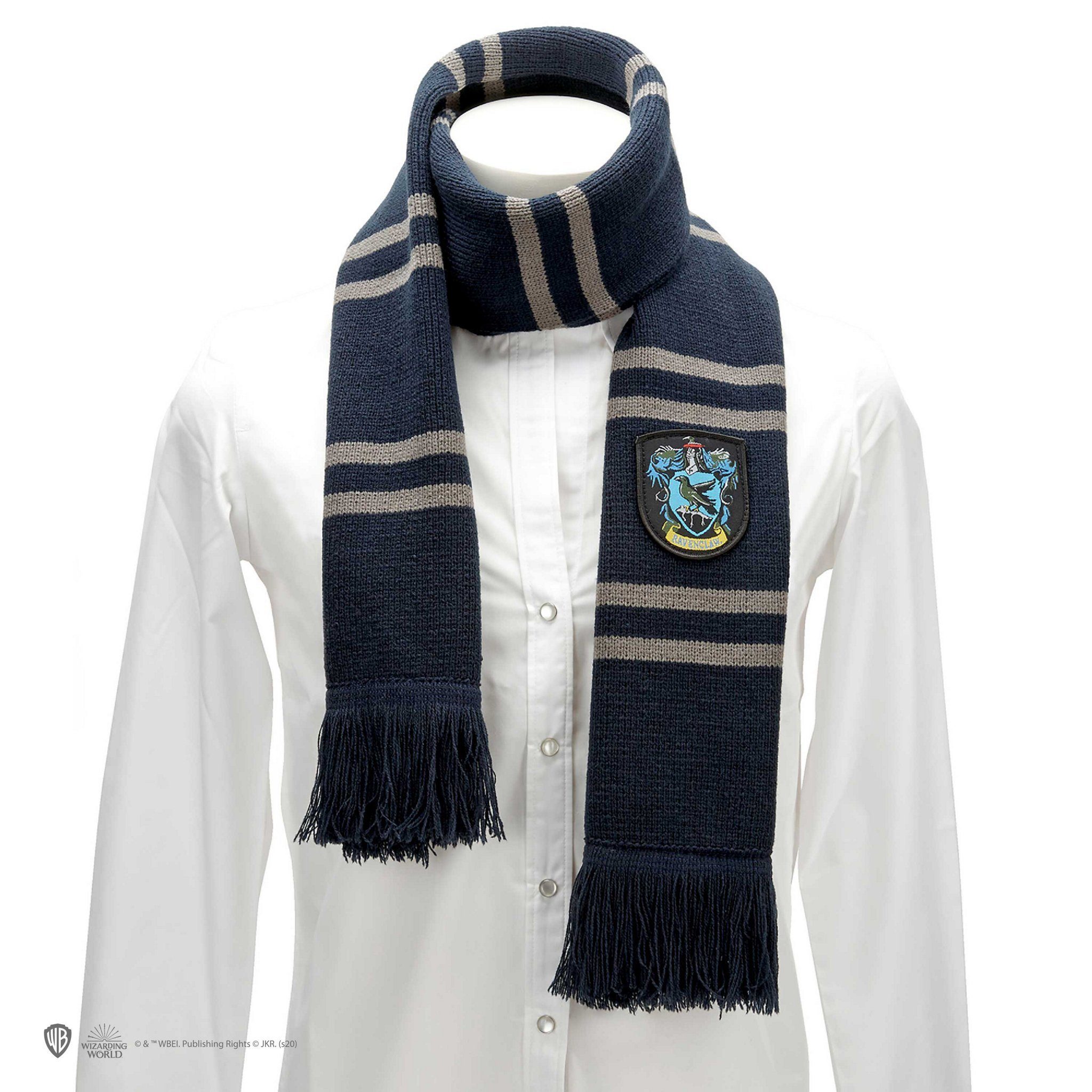 Cinereplicas Zauberer-Kostüm Ravenclaw Schal, Mit Ravenclaw durch die kalte Jahreszeit