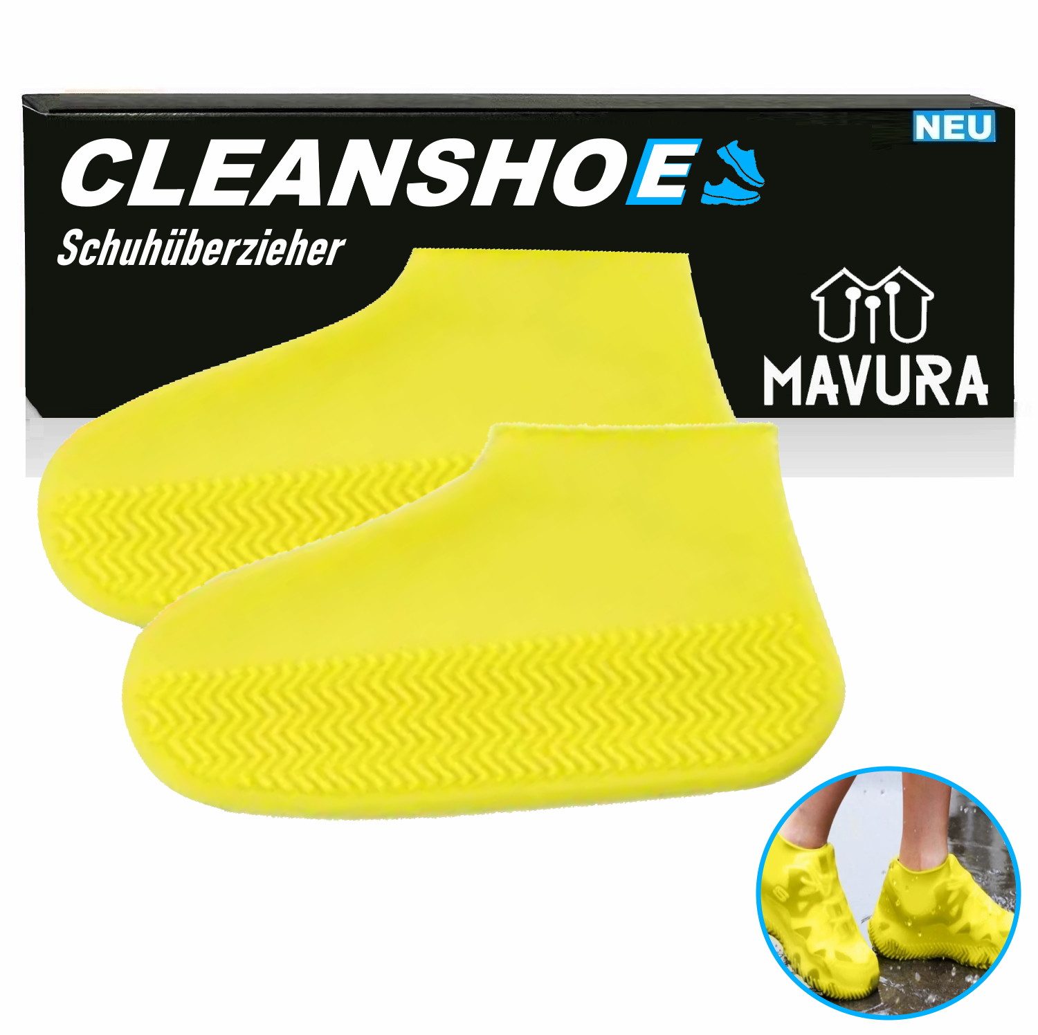 Schuhschoner Schuhüberzieher Silikon Überschuhe wasserdichte Überzieher