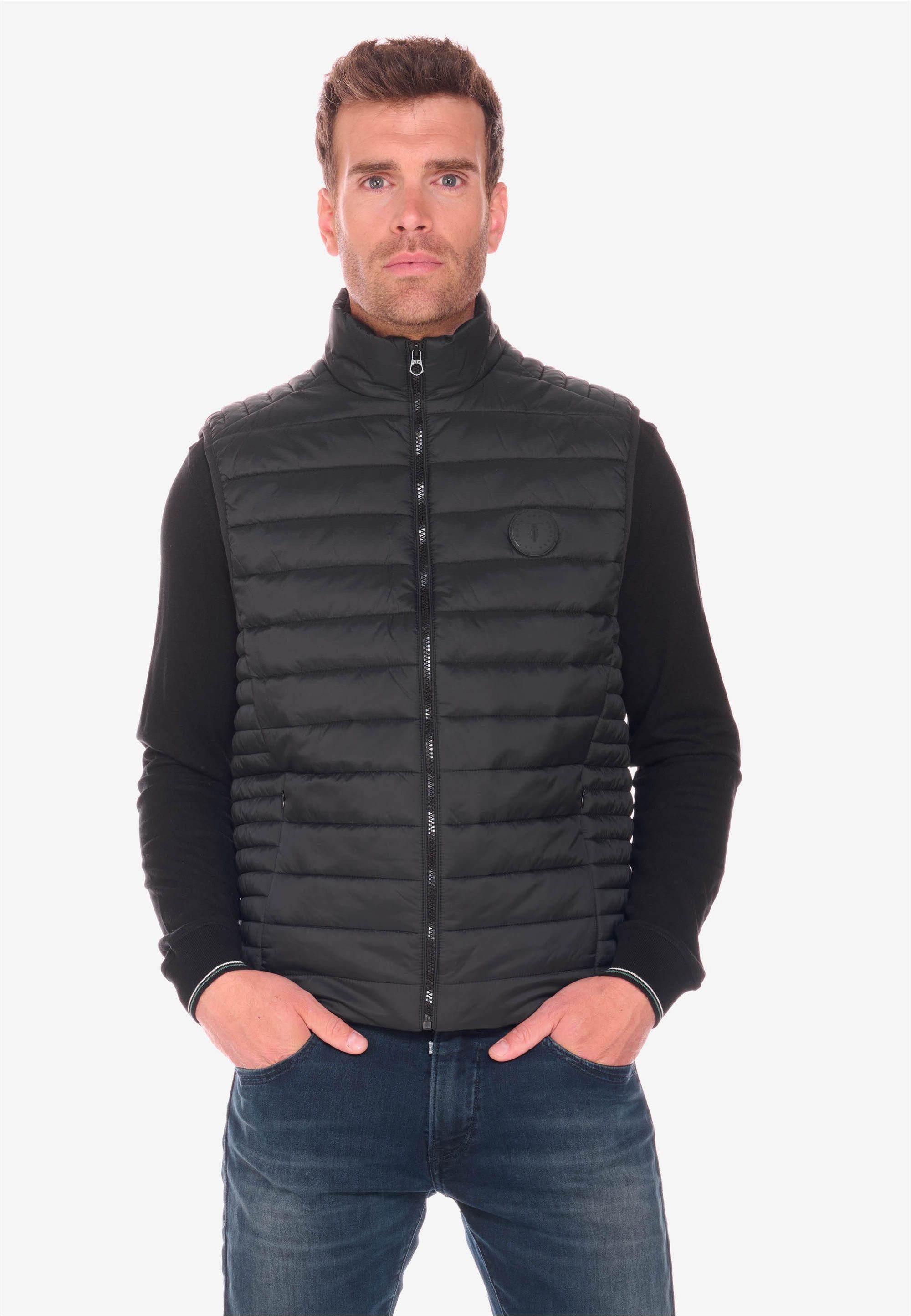 Le Temps Des Cerises Steppweste CROZ mit warmem Stehkragen