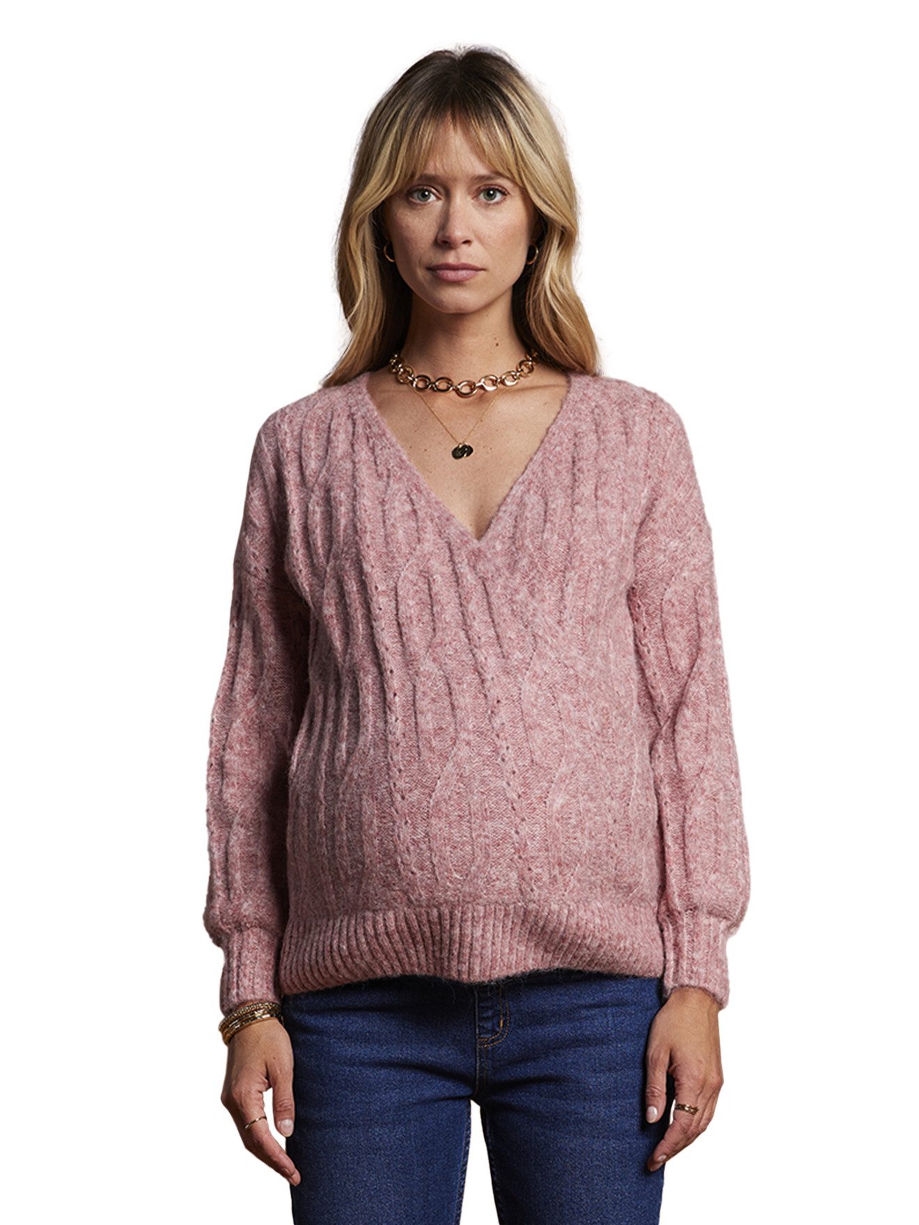 Pullunder Wende-Pullover mit Alpaka für Schwangerschaft
