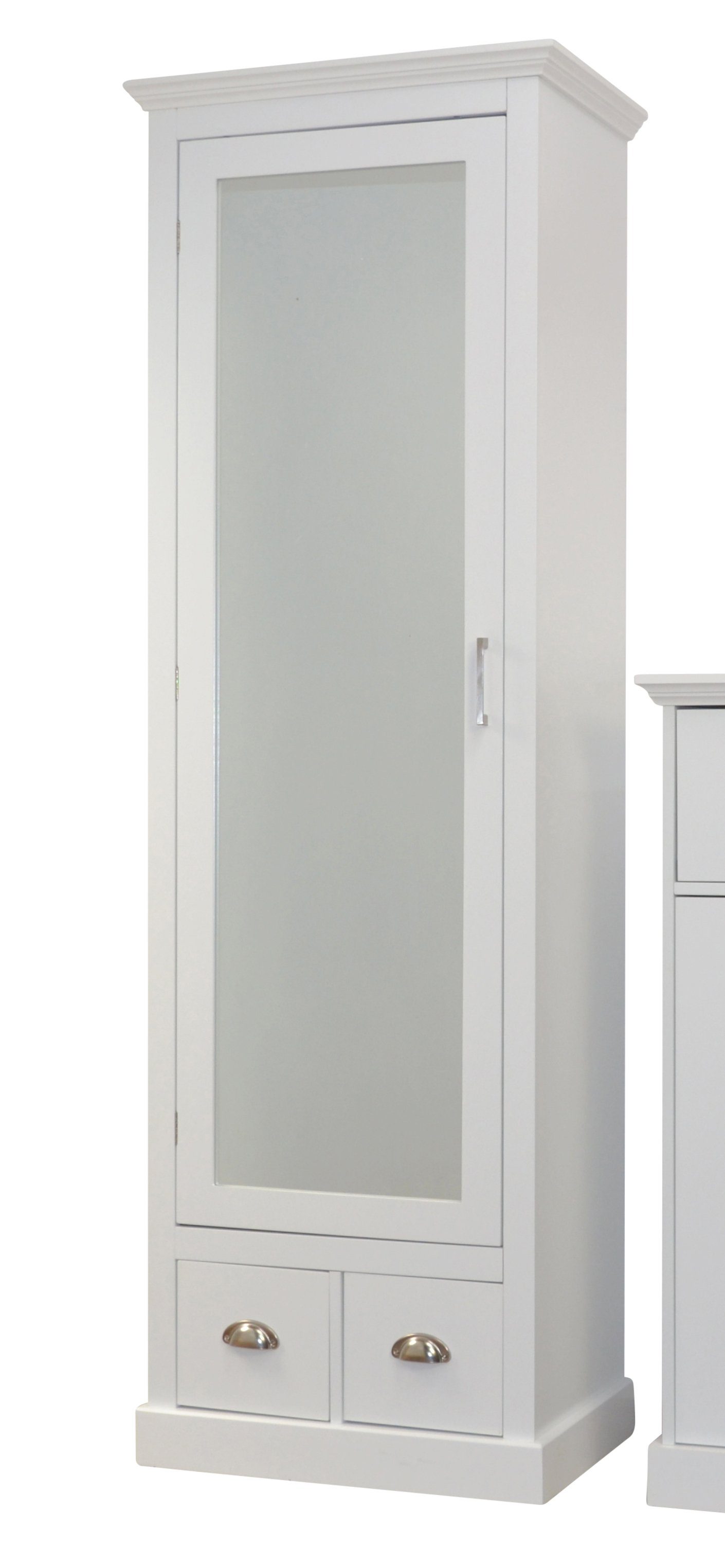 mit moebel-direkt-online Henrik (1-St) Garderobenschrank Spiegeltür großer weiß