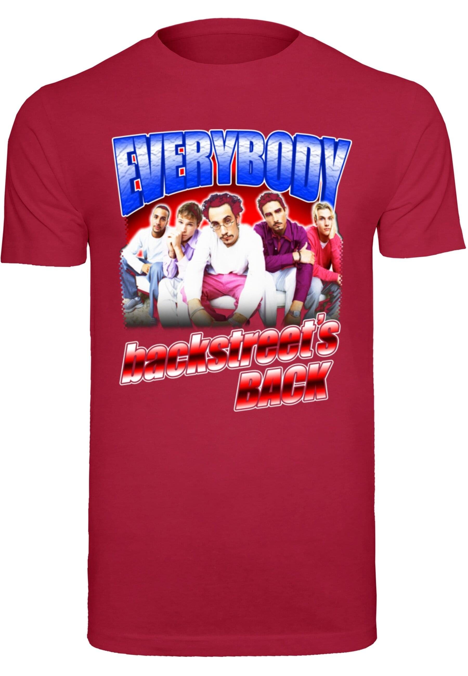 Merchcode T-Shirt Herren Backstreet Boys - Everybody T-Shirt Round Neck (1-tlg) burgundy