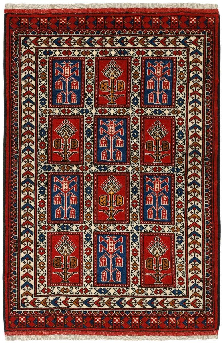 Orientteppich Turkaman 86x128 Handgeknüpfter Orientteppich / Perserteppich, Nain Trading, rechteckig, Höhe: 6 mm