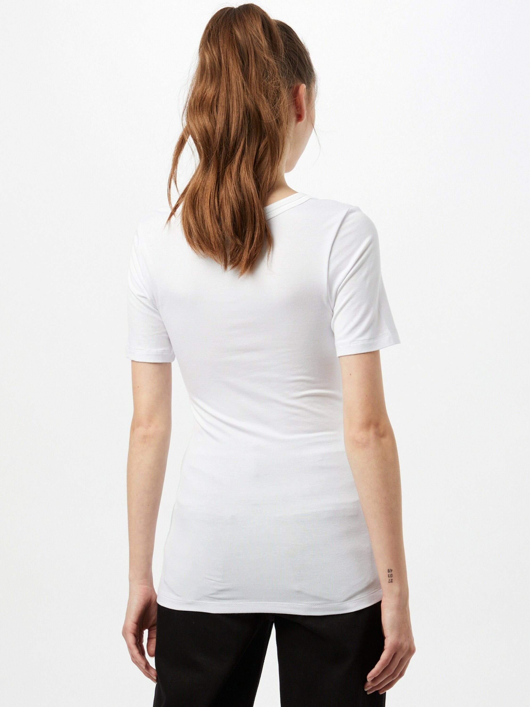 Ichi T-Shirt Zola (1-tlg) Weiteres Detail, Details Plain/ohne White (10100)