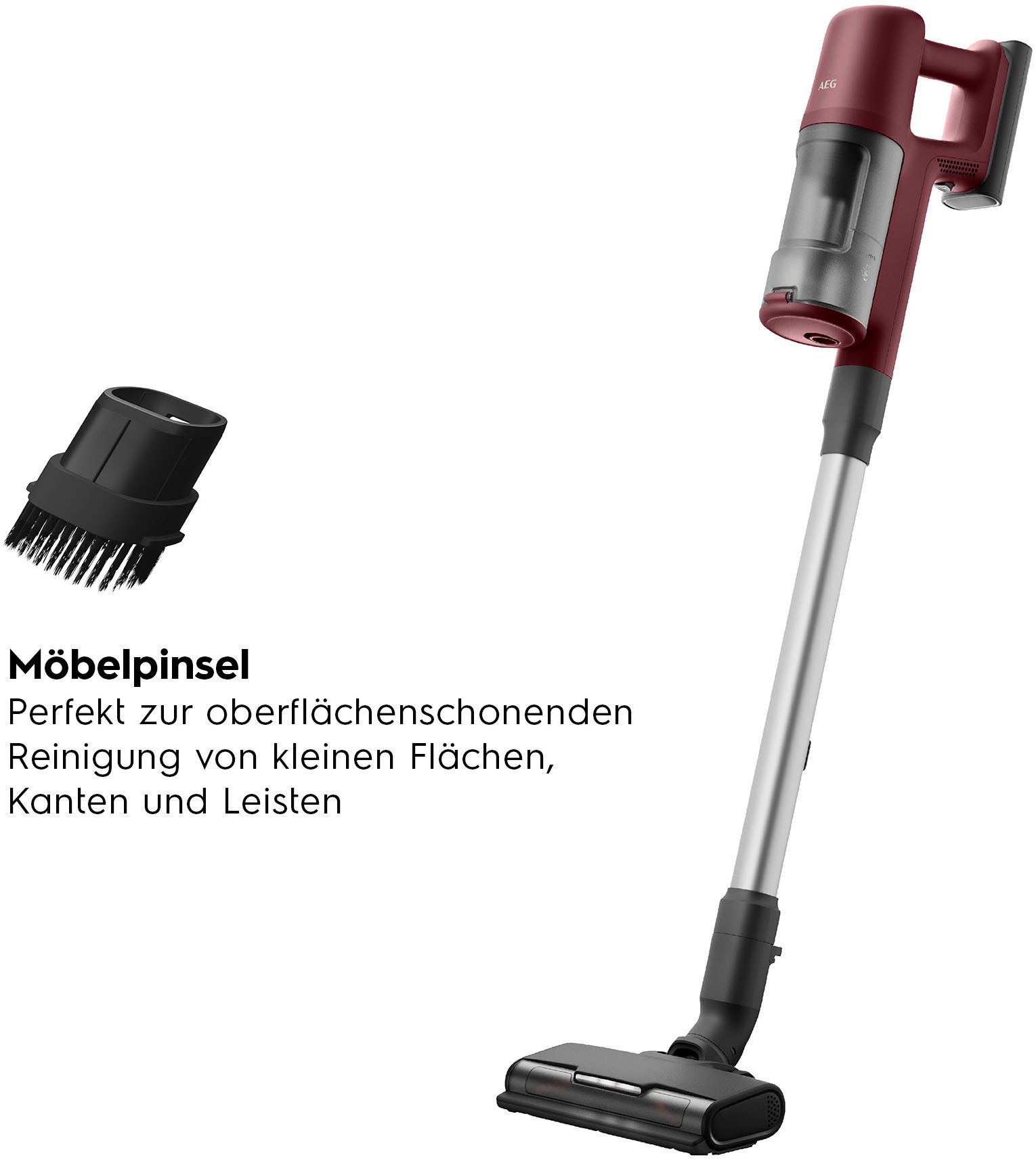 AEG Akku-Hand-und Stielstaubsauger 6000, 255 W, beutellos, sehr leicht 2,5 kg, 53 % Recyclingmaterial, bis zu 40 Min. Laufzeit