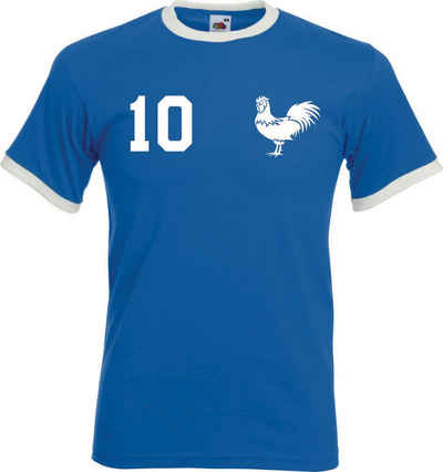 Youth Designz T-Shirt »Frankreich Herren T-Shirt im Fußball Trikot Look« mit trendigem Motiv