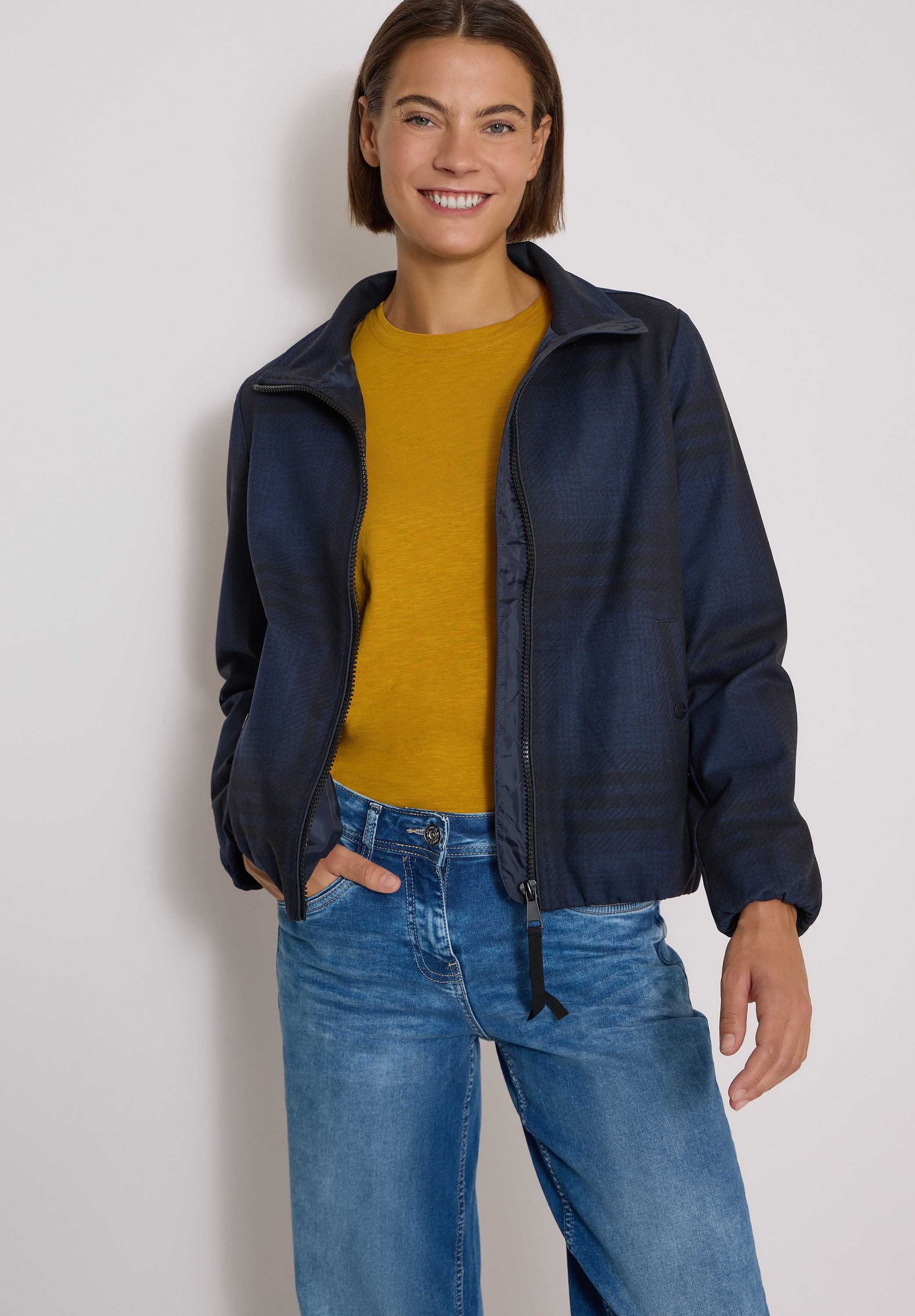 CECIL Blouson in angenehmen Materialmix