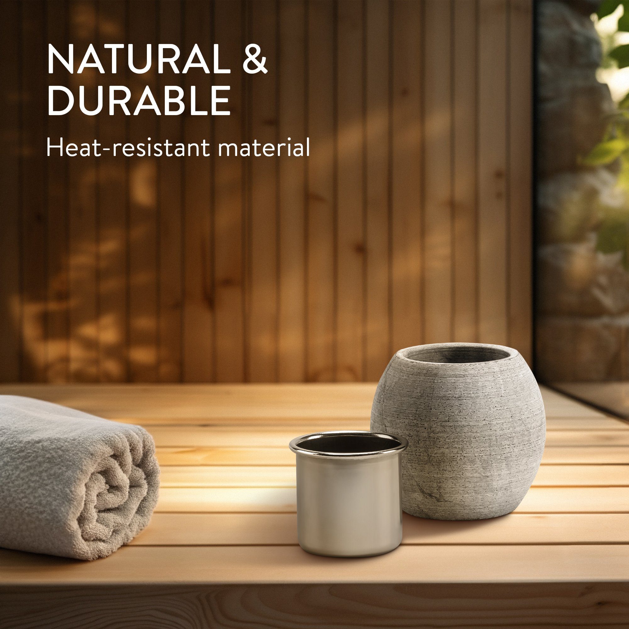Navaris Sauna-Aufgussset Verdampferschale für die Sauna günstig online kaufen
