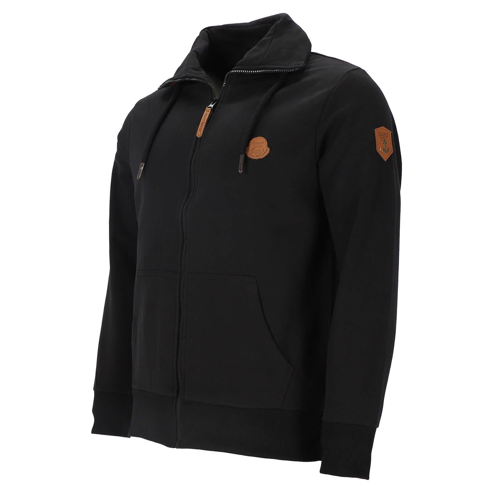 Lizzard Sports Sweatjacke Herren Jacke unifarben mit Stehkragen und Reißver günstig online kaufen