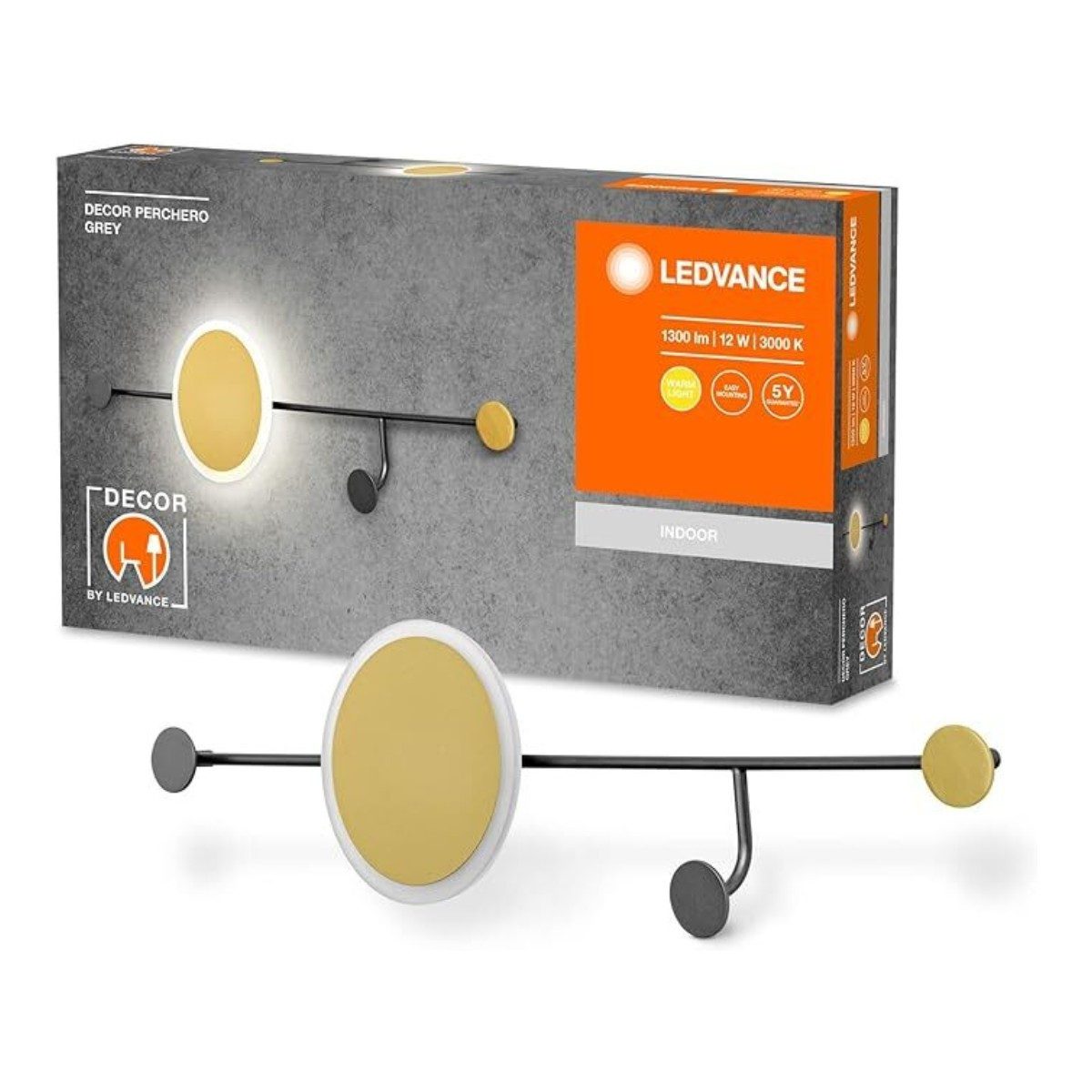 Ledvance Garderobenhaken LEDVANCE DECOR Garderobenhaken Leuchte warmweiß комбиниierte Nutzung, Perchero und kombinierte