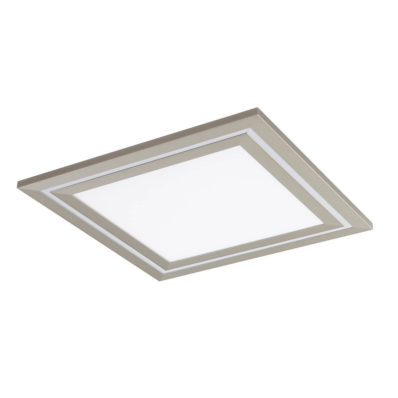 Lucande Deckenleuchten Leicy, LED, Metall, Alu Farbwechsel RGB + weiß IP20 mit Fernbedienung, 1 x 29 W LED + 1 x 5 W RGB, Farbwechsel RGB + weiß