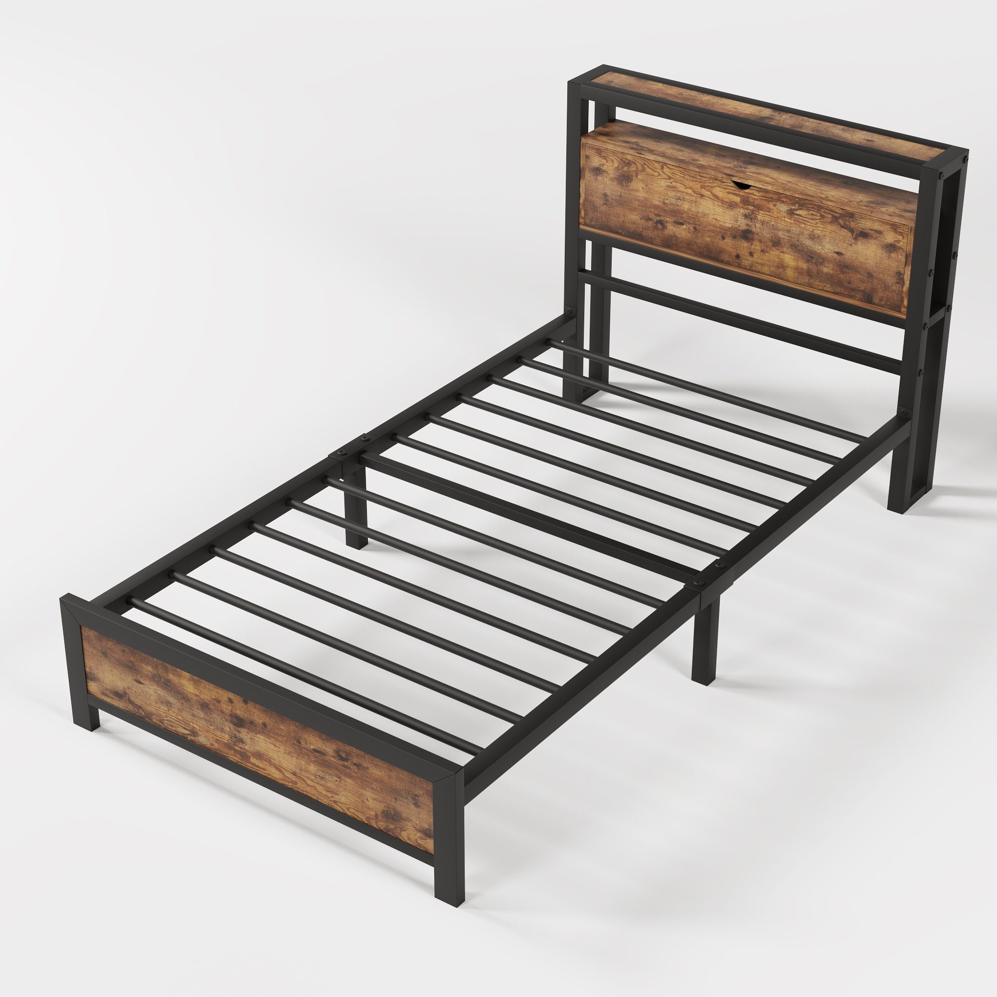 DOPWii Bettgestell Bettgestell,90x200/140x200cm,Einzel-/Doppelbett,Jugendbe günstig online kaufen