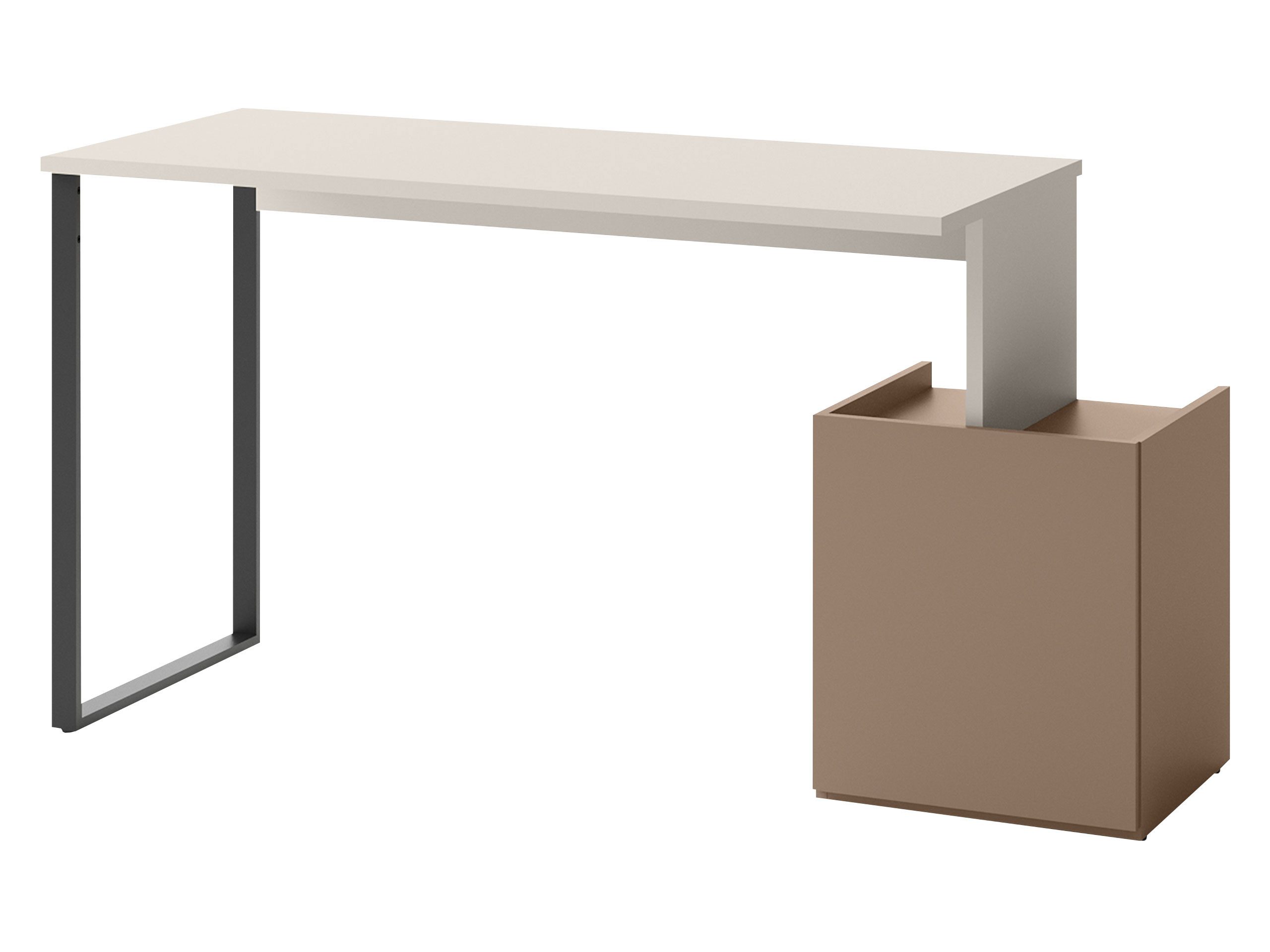 MIRJAN24 Schreibtisch Sigma 1D SG09 (mit Drehtür), Metallbeine