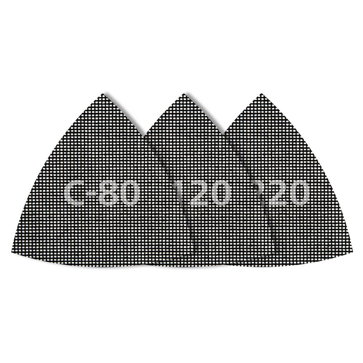 Wolfcraft Deckenschleifer Wolfcraft Haft-Gitterleinen Delta 95 mm 5 Stück