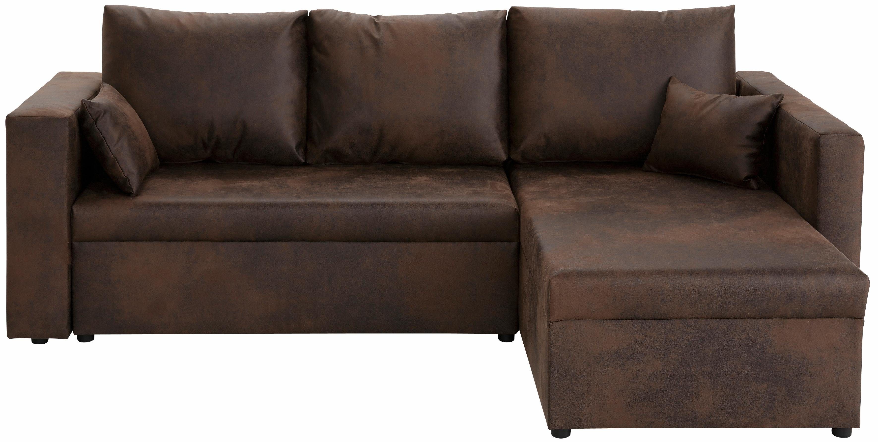 Home affaire Ecksofa Pur L-Form, wahlweise günstig online kaufen