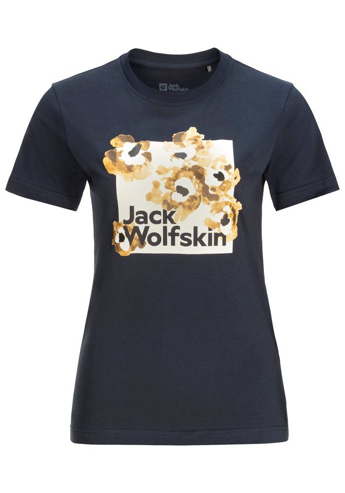 Jack Wolfskin T-Shirt night-blue T FLORELL BOX W