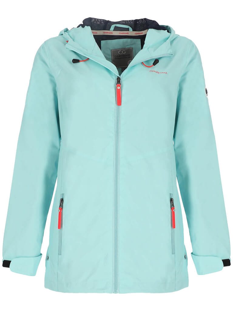 Coastguard Regenjacke Damen Outdoor-Jacke Reflektierend mit Kapuze & Reißve günstig online kaufen