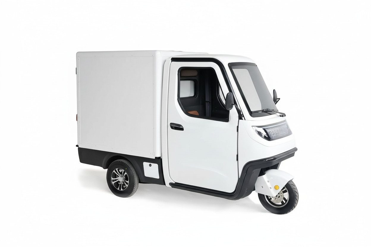 Urban Hopper E-Motorroller Urban Hopper Cargo Plus Lastendreirad Kastenaufbau 3 Türen Mini-LKW, 3000 W, 45 km/h, Elektro-Transporter ca. 90km Reichweite, 500kg Zuladung, COC