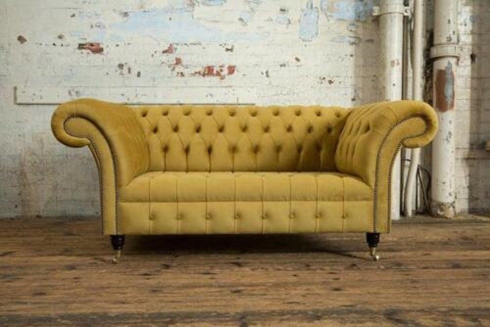 JVmoebel Sofa Chesterfield Big Textil Design Wohnzimmer Couch Sofa 2 Sitz