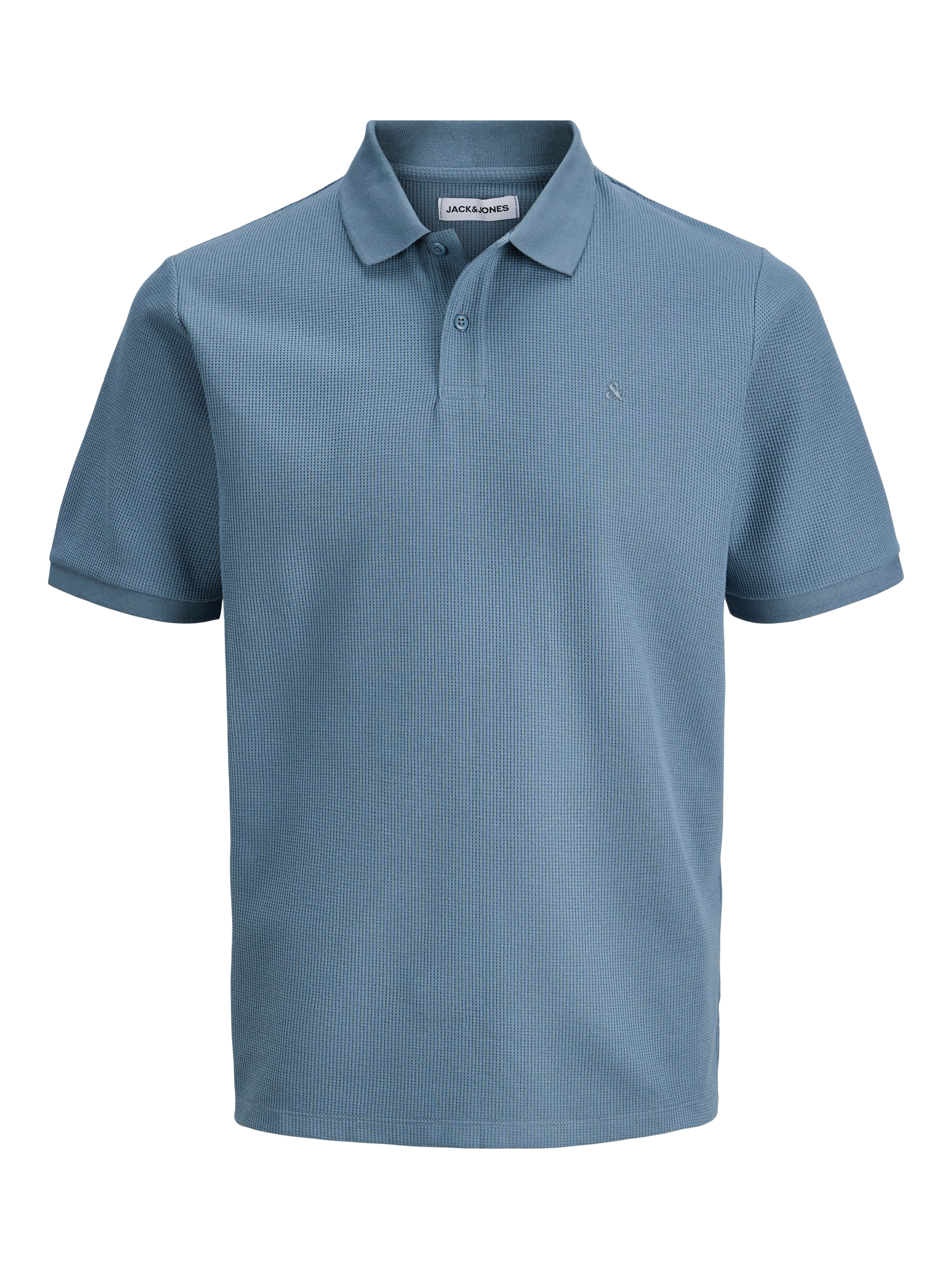 Jack & Jones PlusSize Poloshirt JJEAUSTIN POLO SS NOOS PLS Materialmix, normal geschnitten
