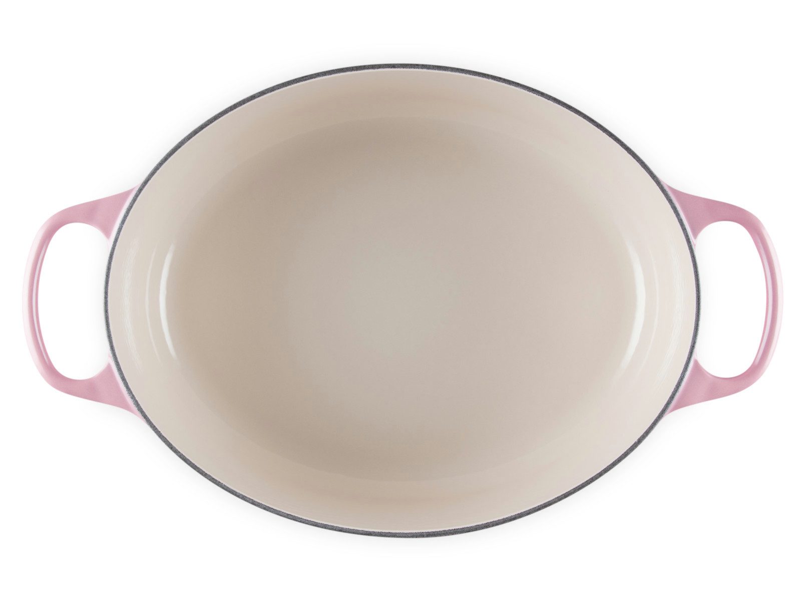 LE CREUSET Bräter Bräter Signature rund berry 31cm, Emailliertes Gusseisen