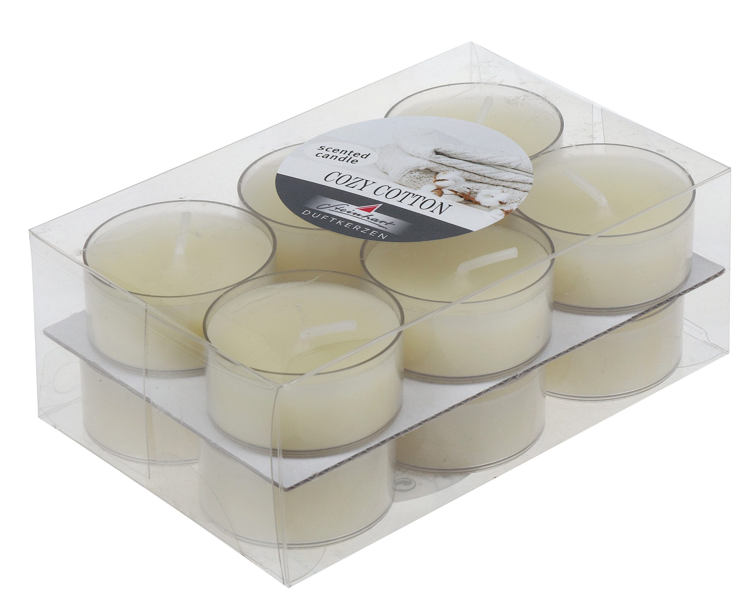 Steinhart Kerzen Teelicht Duftteelichter im 12er Pack Cozy Cotton 18/38 mm günstig online kaufen