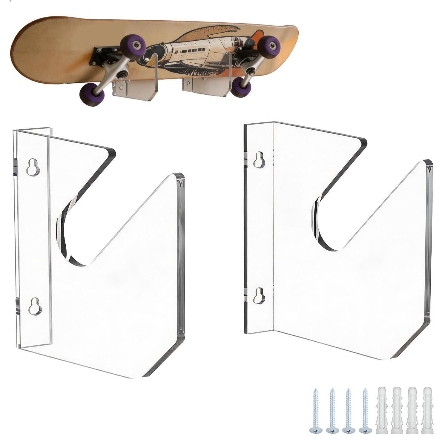 LuxusKollektion Skateboard Skateboard & Ski Wandhalterung Acryl 2er Set (2-St)