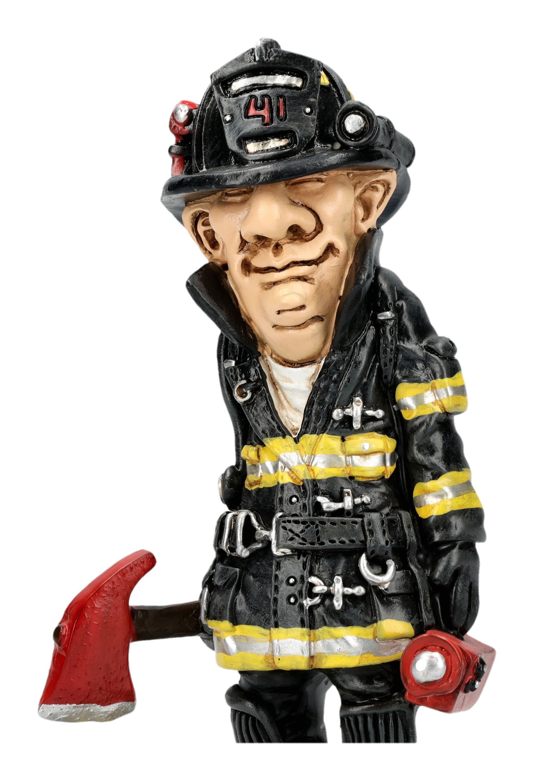 Figuren Shop GmbH Dekofigur Feuerwehrmann Figur – Warren Stratford Sammlerfigur Feuerwehr 13 cm