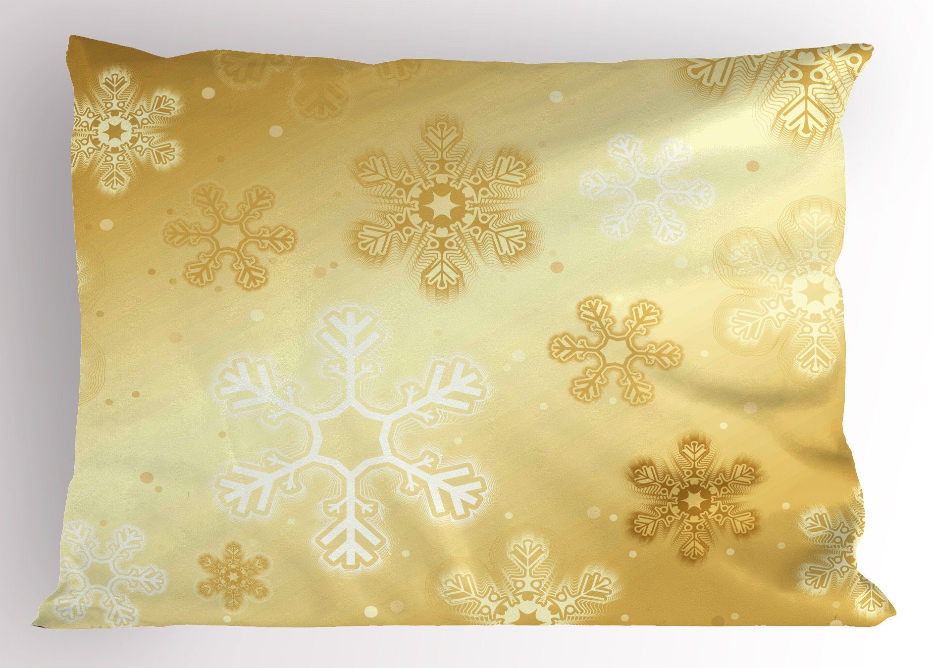 Size Schneeflocken Abakuhaus Gedruckter Kissenbezug, Stück), King Yule Kissenbezüge Noel Standard (1 Dekorativer Weihnachten