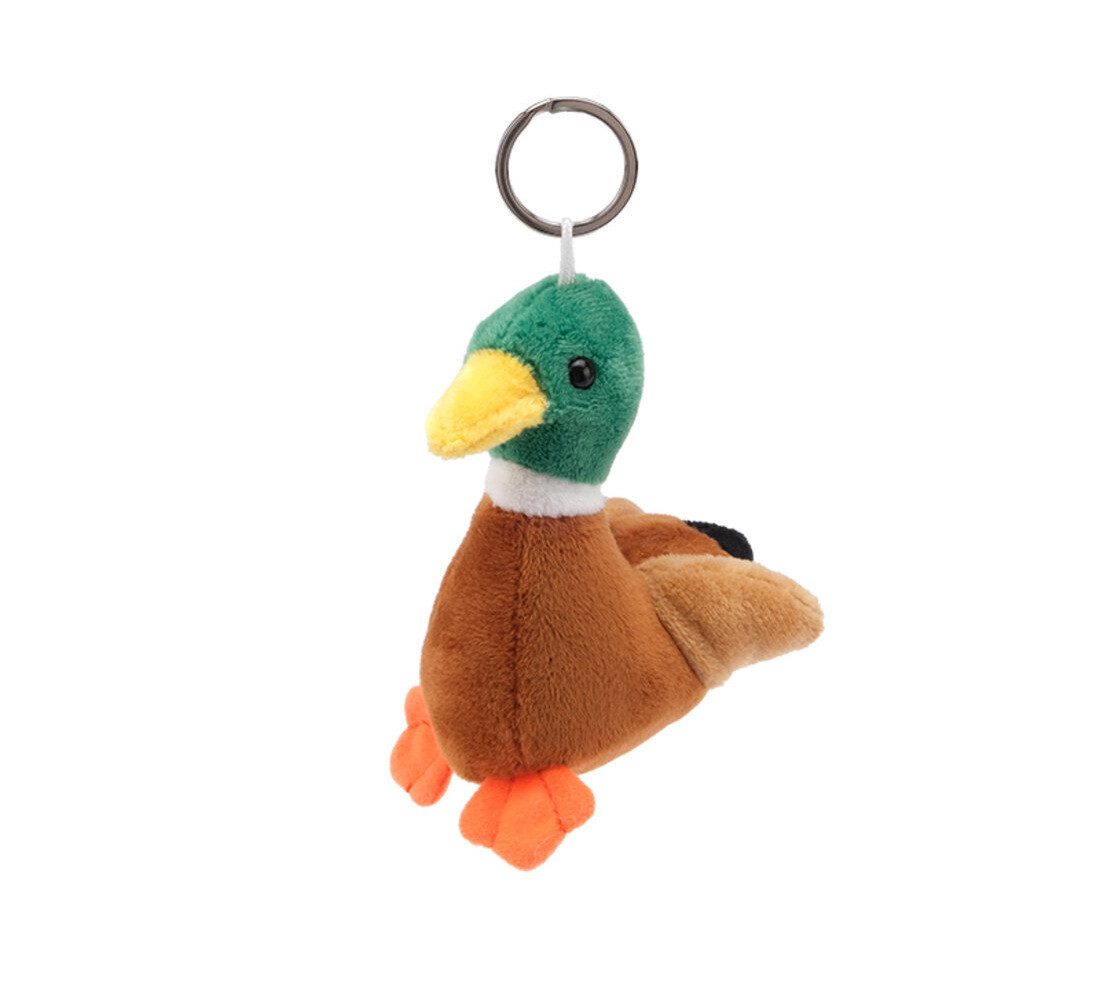 Euro Souvenirs Kuscheltier Schlüsselanhänger Ente 10 cm Plüschente Stoffanhänger (Plüschtier, Stofftier, Plüschanhänger, Stoffente)