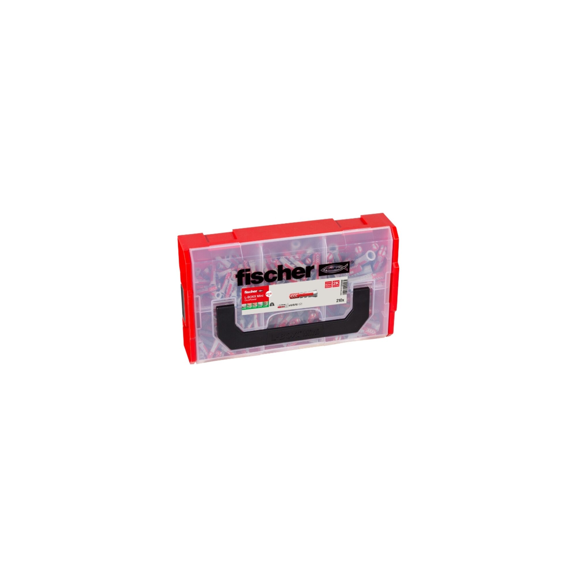 fischer Schrauben- und Dübel-Set fischer L-Boxx mini DuoPower (210 Teile)