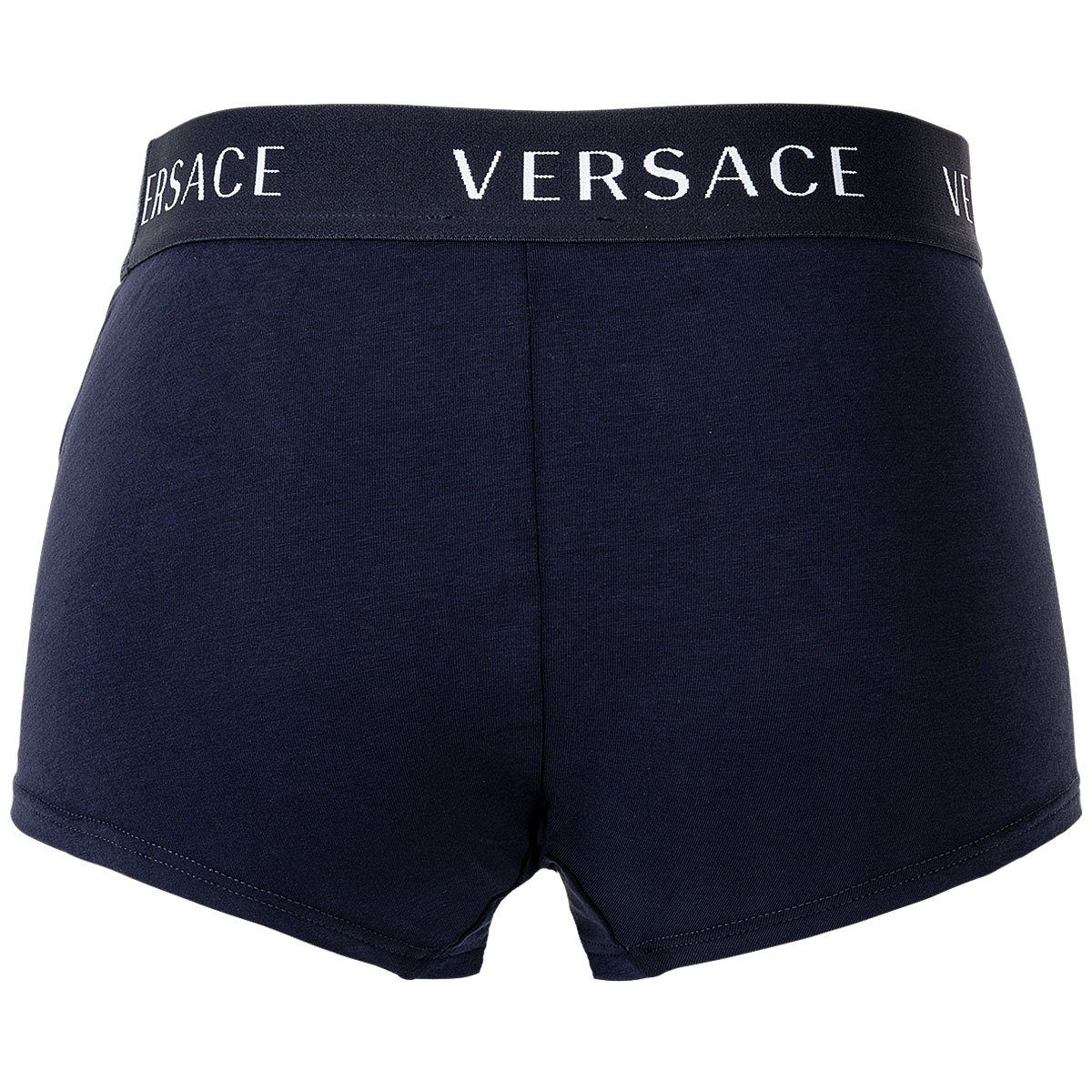 Versace Boxer Herren Boxer Trunk - 2er Weiß/Blau Pack Shorts