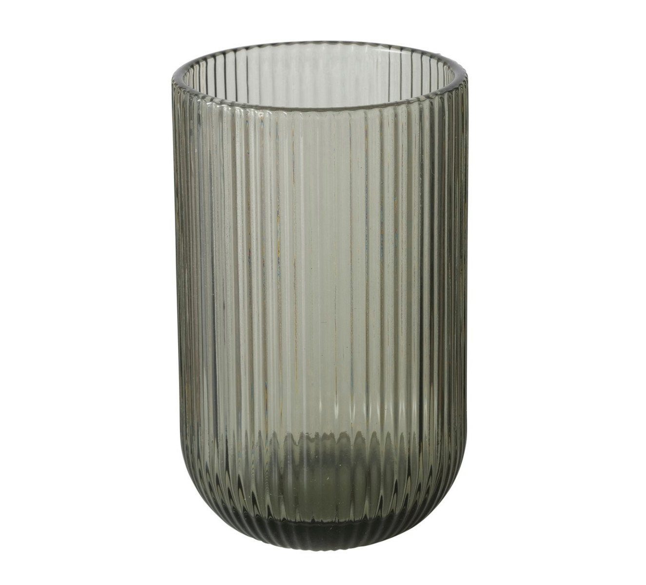 BOLTZE Glas Rigano Trinkglas dunkelgrau 13cm (1 Stück), Glas