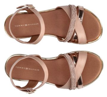 Tommy Hilfiger FLAT SANDAL Riemchensandale, Sommerschuh, Sandalette, Blockabsatz, in edler Optik