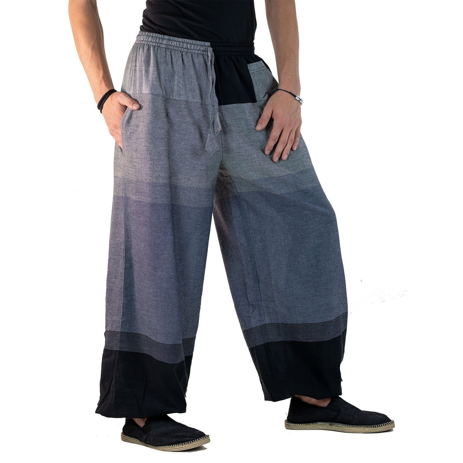 Haremshose KUNST UND MAGIE Yogahose Pumphose Pluderhose bunt Baumwolle lang