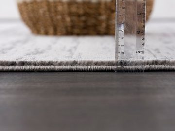 Hochflor-Teppich Bemol Kollektion Wohnzimmerteppich-Anthrazit-Braun, TEPPIA, hochwertiger Wohnzimmerteppich I Küchenteppich Grau Kurzflor Teppich