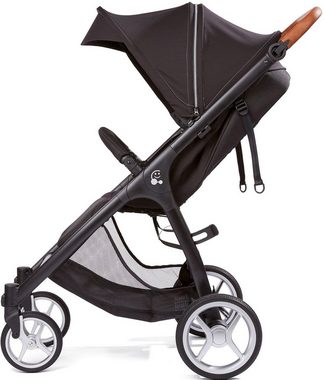 Gesslein Kinder-Buggy Smiloo Happy +, schwarz/cognac, schwarz, mit Einhand-Faltmechanismus;