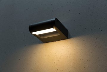 HEITRONIC LED Außen-Wandleuchte Estilo, LED fest integriert, Warmweiß, Wandlampe, Außenleuchte, Leuchteinheit schwenkbar
